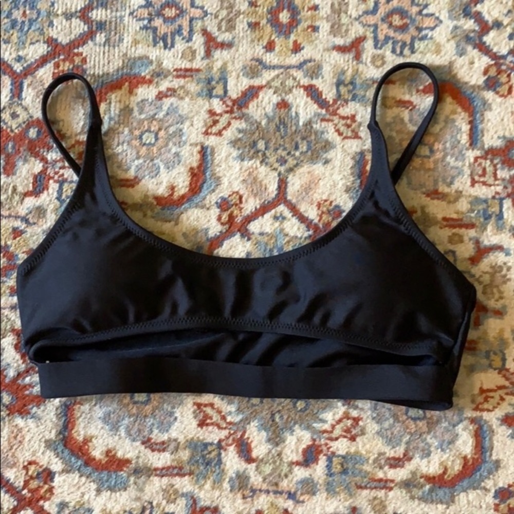Black Under boob bikini top - size M